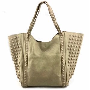 Vegan Leather Tote Handbag